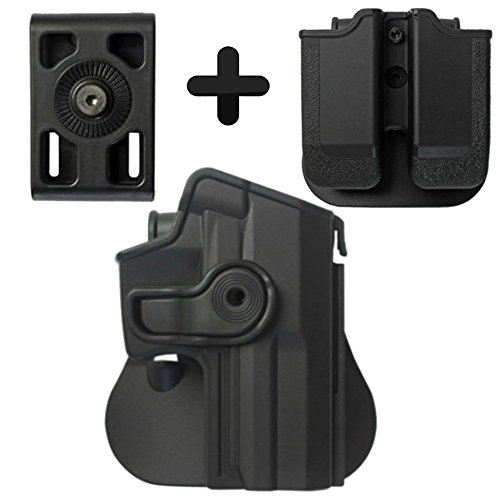 IMI Defense Tactical Kit Roto Retention Paddle Holster + Double Magazine Pouch + Belt Holster Attachment For H&K USP Full-Size (9mm/.40) von IMIIsrael