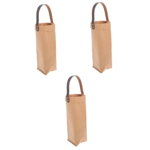 IMIKEYA 3St Wein-Einkaufstasche Weinbeutel Weinflaschen-Tragetasche Geschenk Tragetaschen Tragetasche für Wein Weinflaschenträger tragbare Weintasche Kraftpapier Geschenktasche Packsack Pu IMIKEYA 3St Wein-Einkaufstasche Weinbeutel Weinflaschen-Tragetasche Geschenk Tragetaschen Tragetasche für Wein Weinflaschenträger tragbare Weintasche Kraftpapier Geschenktasche Packsack Pu von IMIKEYA
