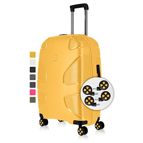 IMPACKT IP1 4-Rad Hartschalenkoffer aus recyceltem Material mit 6 Jahren Garantie; nachhaltiger Reisekoffer mit austauschbaren klick-Rollen; 67 cm, 3,5 kg, 73 Liter IMPACKT IP1 4-Rad Hartschalenkoffer aus recyceltem Material mit 6 Jahren Garantie; nachhaltiger Reisekoffer mit austauschbaren klick-Rollen; 67 cm, 3,5 kg, 73 Liter von IMPACKT