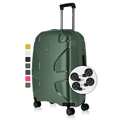 IMPACKT IP1 4-Rad Hartschalenkoffer aus recyceltem Material mit 6 Jahren Garantie; nachhaltiger Reisekoffer mit austauschbaren klick-Rollen; 67 cm, 3,5 kg, 73 Liter IMPACKT IP1 4-Rad Hartschalenkoffer aus recyceltem Material mit 6 Jahren Garantie; nachhaltiger Reisekoffer mit austauschbaren klick-Rollen; 67 cm, 3,5 kg, 73 Liter von IMPACKT