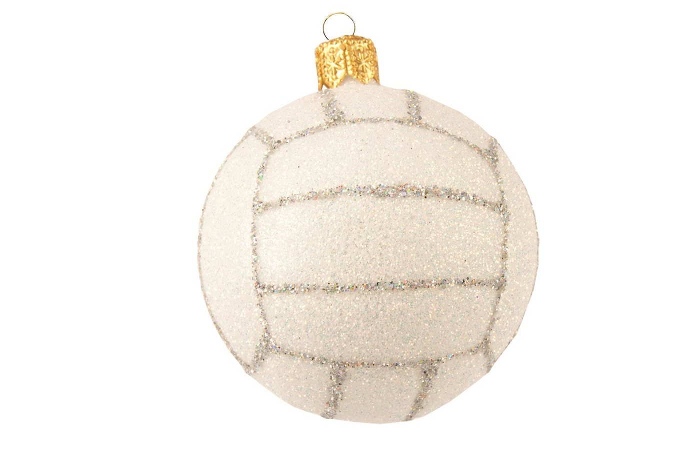 IMPULS Christbaumschmuck, Christbaumschmuck Glas Volleyball 5cm weiß IMPULS Christbaumschmuck, Christbaumschmuck Glas Volleyball 5cm weiß von IMPULS