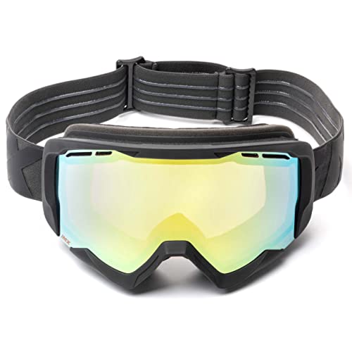 IMX RACING Endurance Fahrradbrille Motorradbrille | Dreilagiger Schwamm | DualLens | Kratzfest Anti Fog und UV Beschichtung | Breiter Gürtel mit Silikondruck von IMX RACING