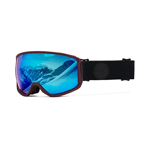 IMX RACING Peak Skibrille Snowboardbrille | Dreilagiger Schwamm | DualLens | Kratzfest Anti Fog und UV Beschichtung | Breitband mit Silikondruck IMX RACING Peak Skibrille Snowboardbrille | Dreilagiger Schwamm | DualLens | Kratzfest Anti Fog und UV Beschichtung | Breitband mit Silikondruck von IMX RACING
