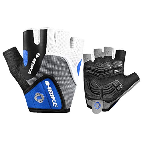 INBIKE Fahrradhandschuhe Halbfinger Herren Damen Sommer Radhandschuhe Kurz Gel Atmungsaktiv rutschfeste Mountainbike Handschuhe für Radsport MTB Blau,XXL INBIKE Fahrradhandschuhe Halbfinger Herren Damen Sommer Radhandschuhe Kurz Gel Atmungsaktiv rutschfeste Mountainbike Handschuhe für Radsport MTB Blau,XXL von INBIKE