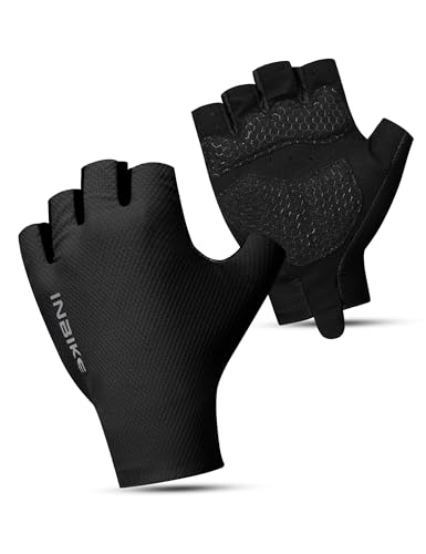 INBIKE Fahrradhandschuhe Herren Damen MTB Moutainbike Rennrad Handschuhe Sommer Haslbfinger Fingerlos Radsport rutschfest Stoßfest Elastisch Reflektierend Atmungsaktiv Radsport Multifunkton Schwarz L INBIKE Fahrradhandschuhe Herren Damen MTB Moutainbike Rennrad Handschuhe Sommer Haslbfinger Fingerlos Radsport rutschfest Stoßfest Elastisch Reflektierend Atmungsaktiv Radsport Multifunkton Schwarz L von INBIKE