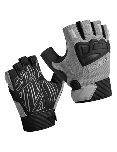 INBIKE MTB Handschuhe Herren Motocross Fahrradhandschuhe Kurz Sommer Mountainbike Fahrrad Halbfinger Rad Jungen Mädchen Grau L INBIKE MTB Handschuhe Herren Motocross Fahrradhandschuhe Kurz Sommer Mountainbike Fahrrad Halbfinger Rad Jungen Mädchen Grau L von INBIKE