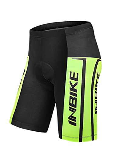 INBIKE Radlerhose Kurze Herren Radtrikot Fahrradhose Damen 3D Gepolsterte Atmungsaktiv Schnell Trocknend Elastisch Radunterhose Männer L von INBIKE