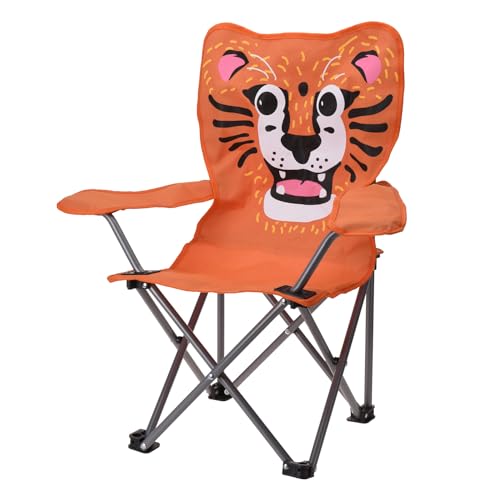 Kinder Anglersessel Campingstuhl Faltstuhl Kinder Anglerstuhl Campingsessel Kinderstuhl mit Tasche, Farben:Orange von INDA-Exclusiv