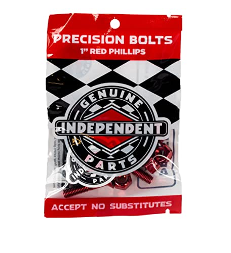 INDEPENDENT Phillips Bolts x10 with Tool Red/Black 1 Inch von Independent
