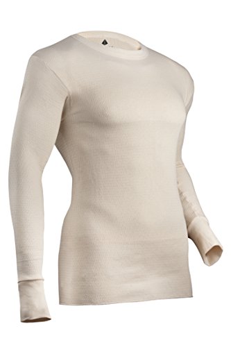 Indera Herren Expedition Weight Cotton Raschel Knit Thermal Underwear Top Natural Large von INDERA