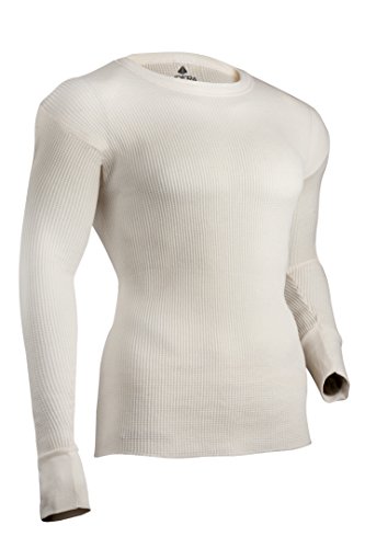 Indera Thermounterwäsche für Herren, maximales Gewicht, Crew-Top, natürlich, Größe XXL Indera Thermounterwäsche für Herren, maximales Gewicht, Crew-Top, natürlich, Größe XXL von INDERA