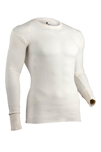 Indera Herren Traditionelle Waffel Thermounterwäsche Langarm Shirt Natur Large Tall Indera Herren Traditionelle Waffel Thermounterwäsche Langarm Shirt Natur Large Tall von INDERA