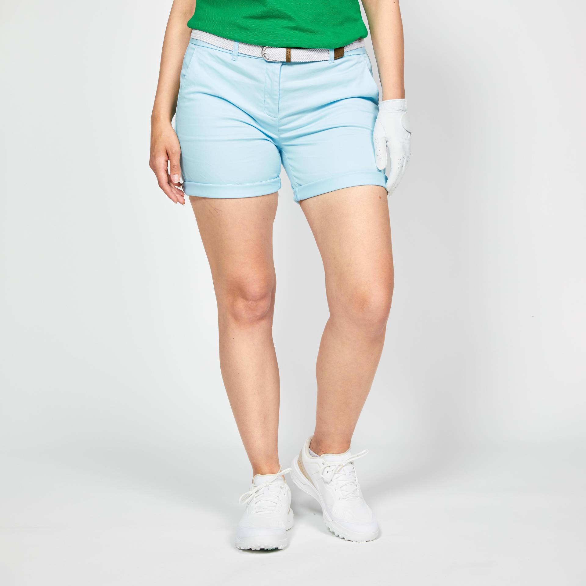 Damen Golf Shorts Baumwolle - MW500 hellblau Damen Golf Shorts Baumwolle - MW500 hellblau von INESIS