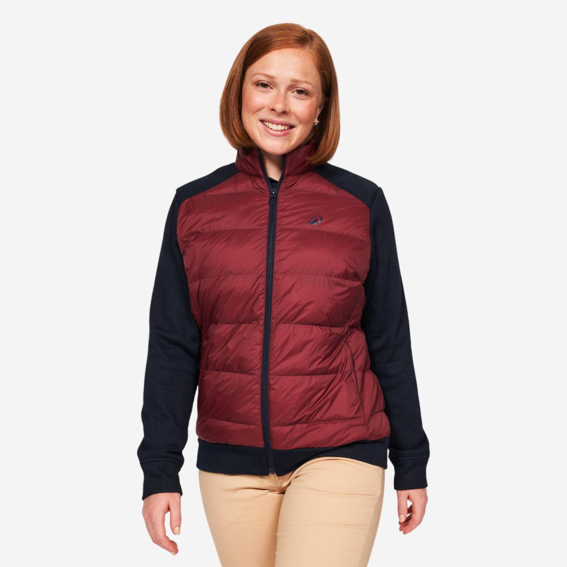 Damen Golf Steppjacke Hybrid - CW900 blau/bordeaux Damen Golf Steppjacke Hybrid - CW900 blau/bordeaux von INESIS