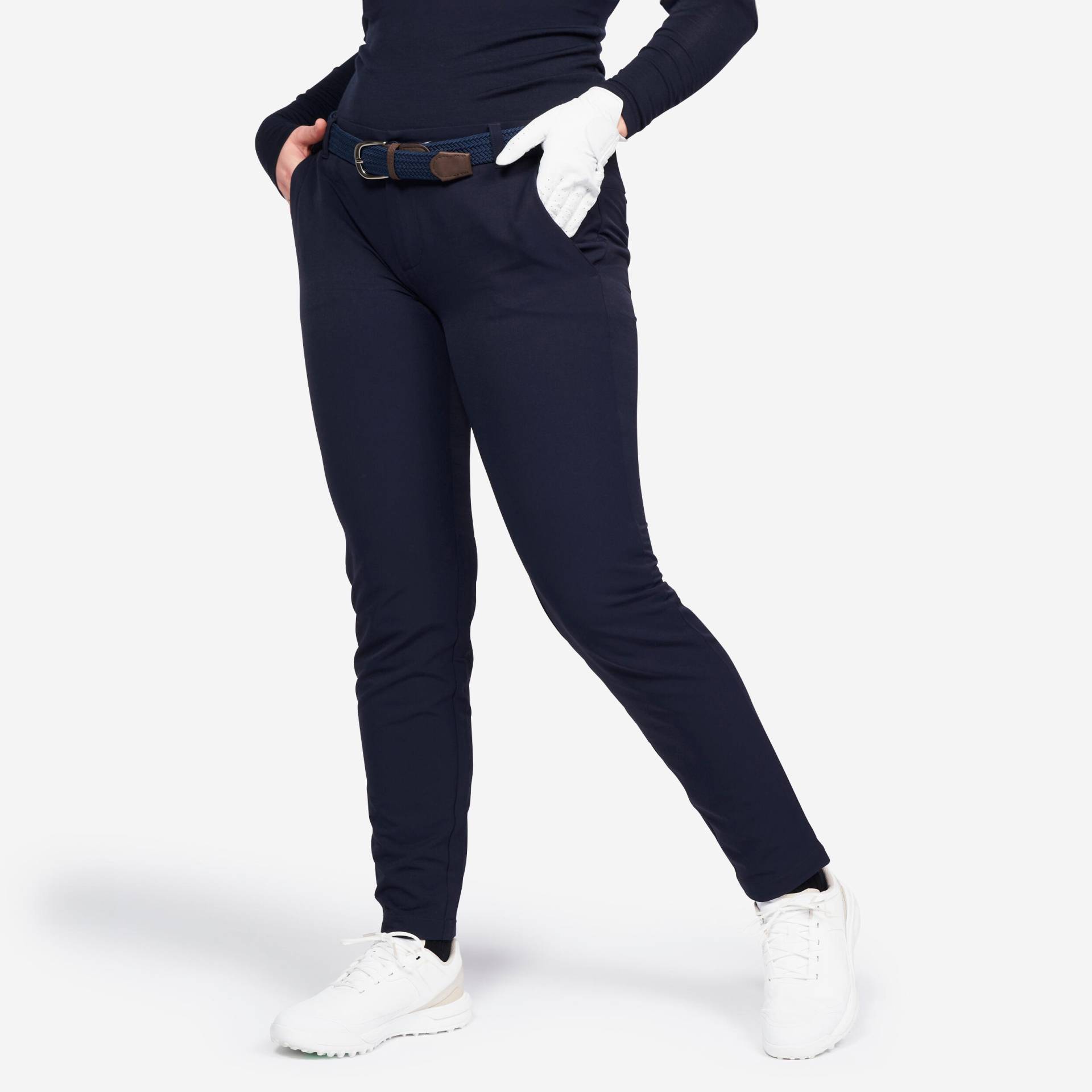 Damen Hose warm - CW500 marineblau von INESIS