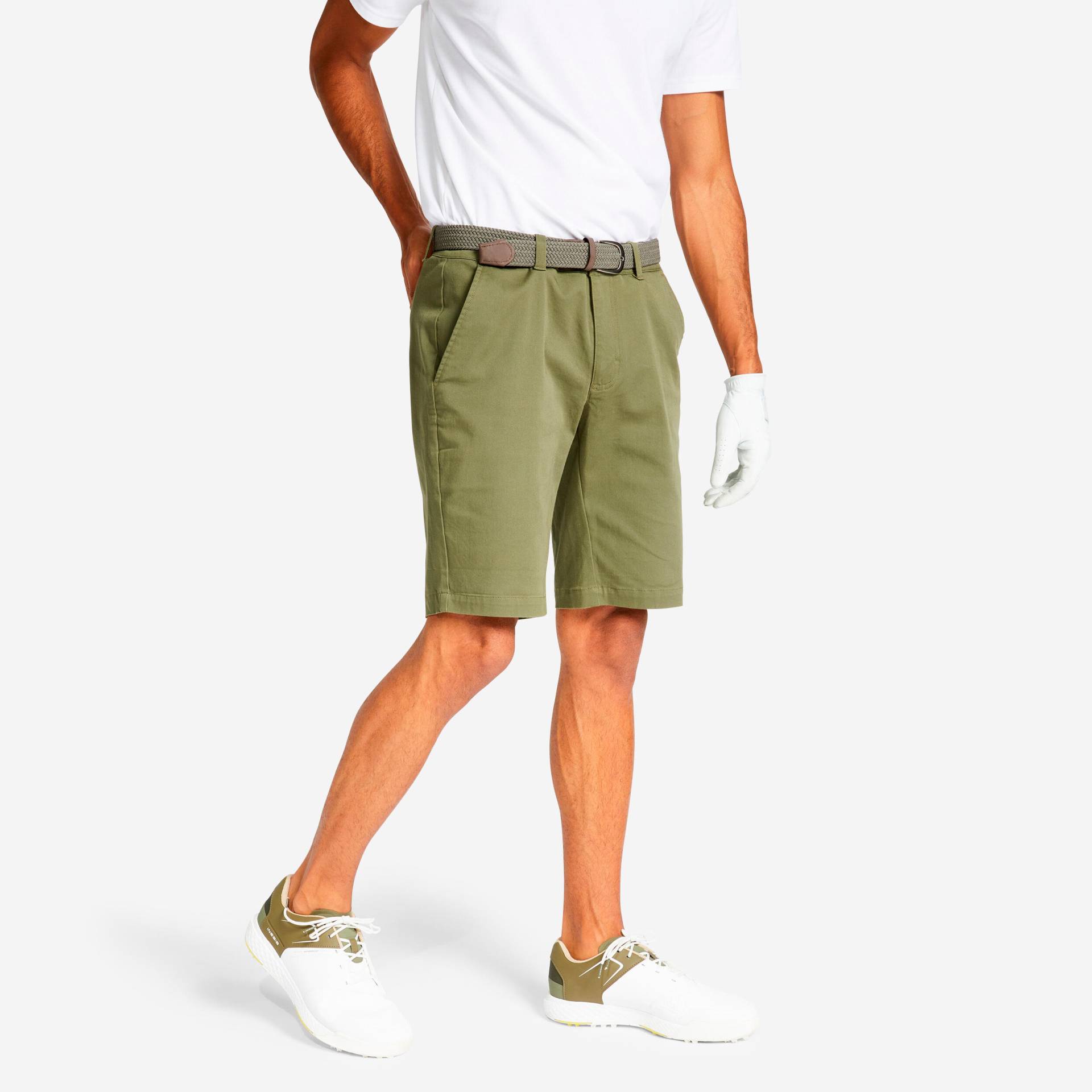 Herren Golf Bermuda Shorts Baumwolle - MW500 khaki von INESIS