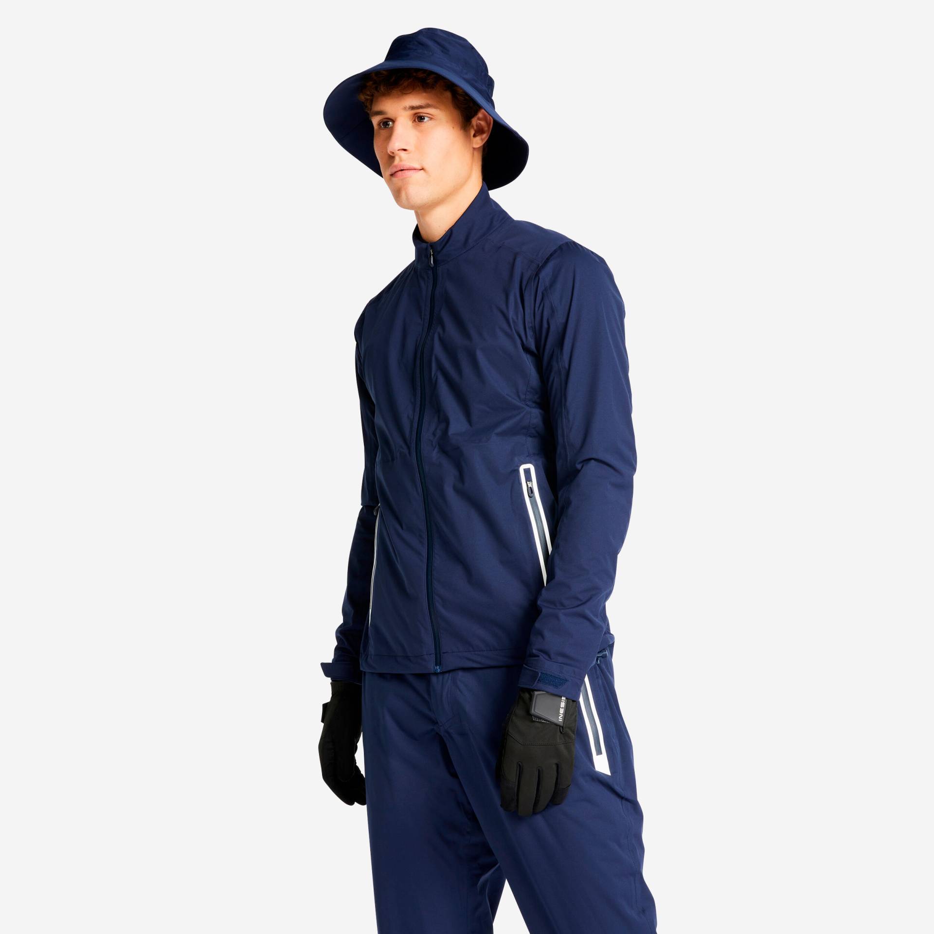 Herren Golf Regenjacke wasserdicht - RW500 marineblau von INESIS