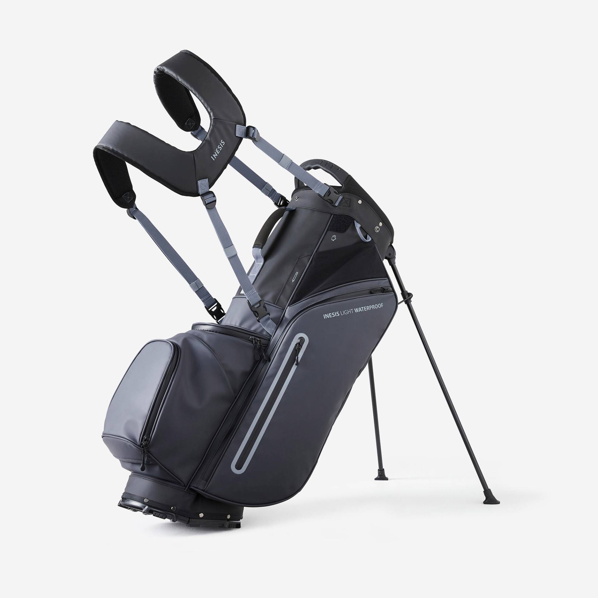 Golf Standbag wasserdicht - INESIS Light grau Golf Standbag wasserdicht - INESIS Light grau von INESIS