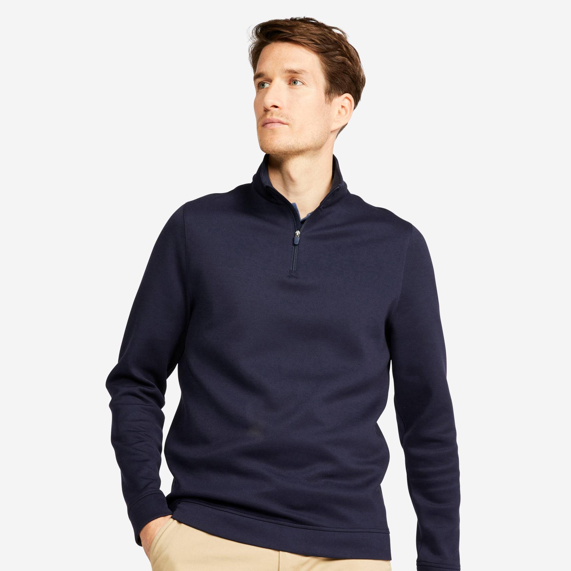 Herren Golf Sweatshirt - MW500 marineblau von INESIS