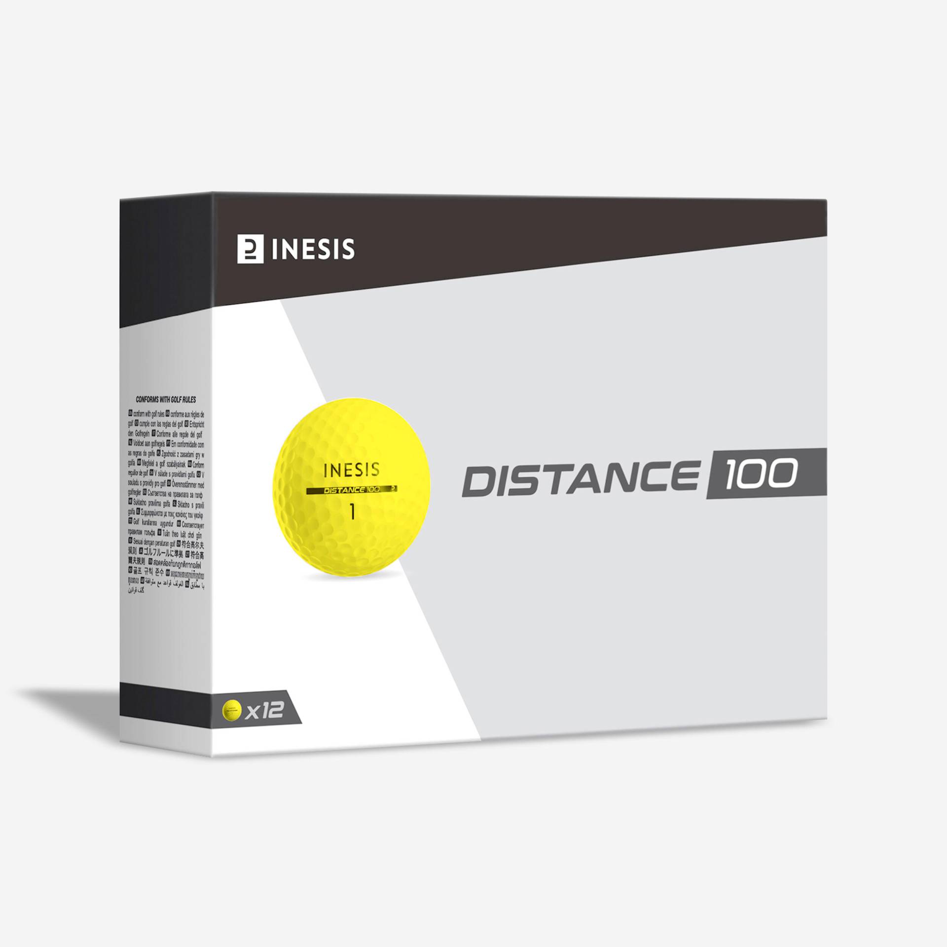 Golfbälle Inesis Distance 100 - 12 Stück gelb Golfbälle Inesis Distance 100 - 12 Stück gelb von INESIS