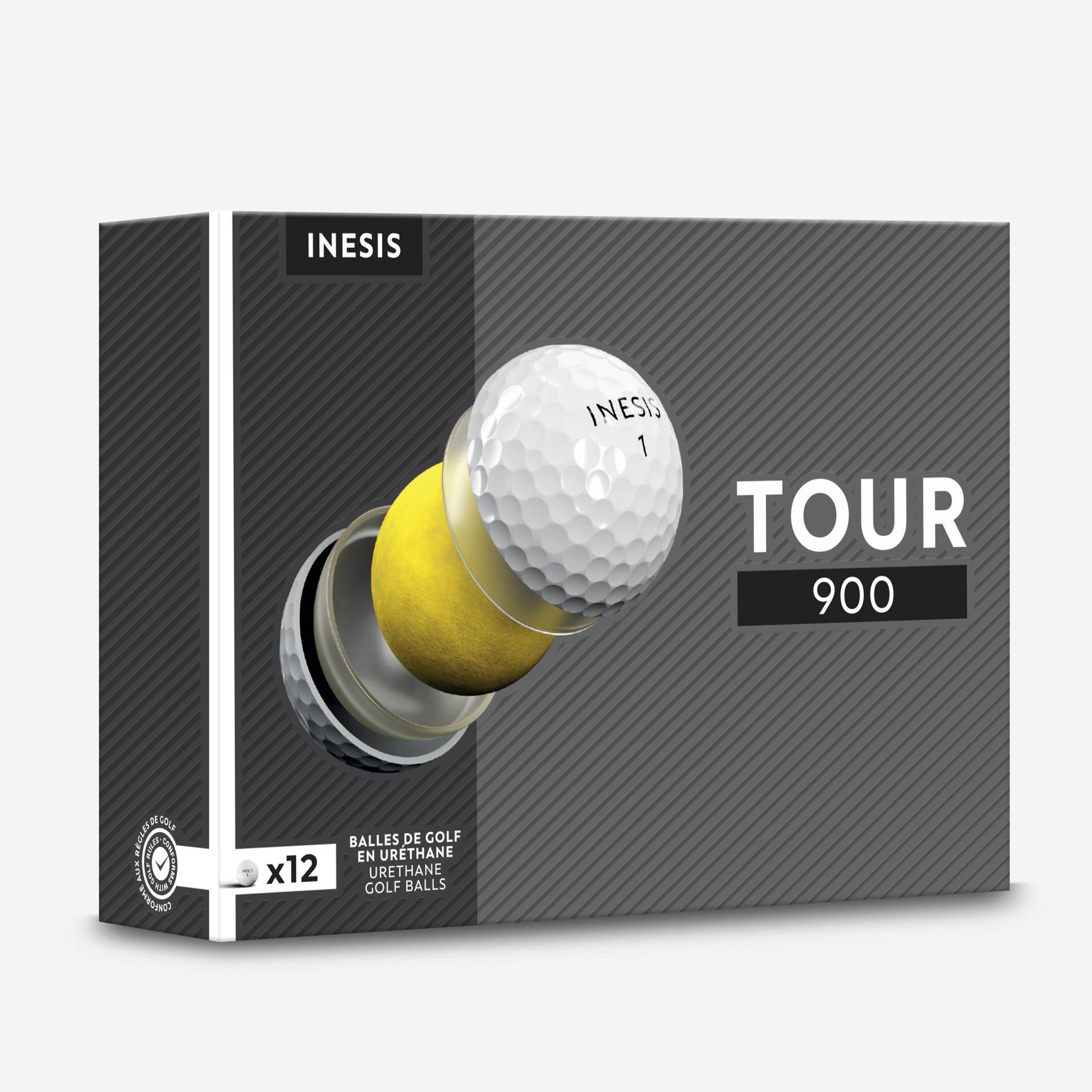 Golfbälle Inesis Tour 900 12 Stück weiss Golfbälle Inesis Tour 900 12 Stück weiss von INESIS