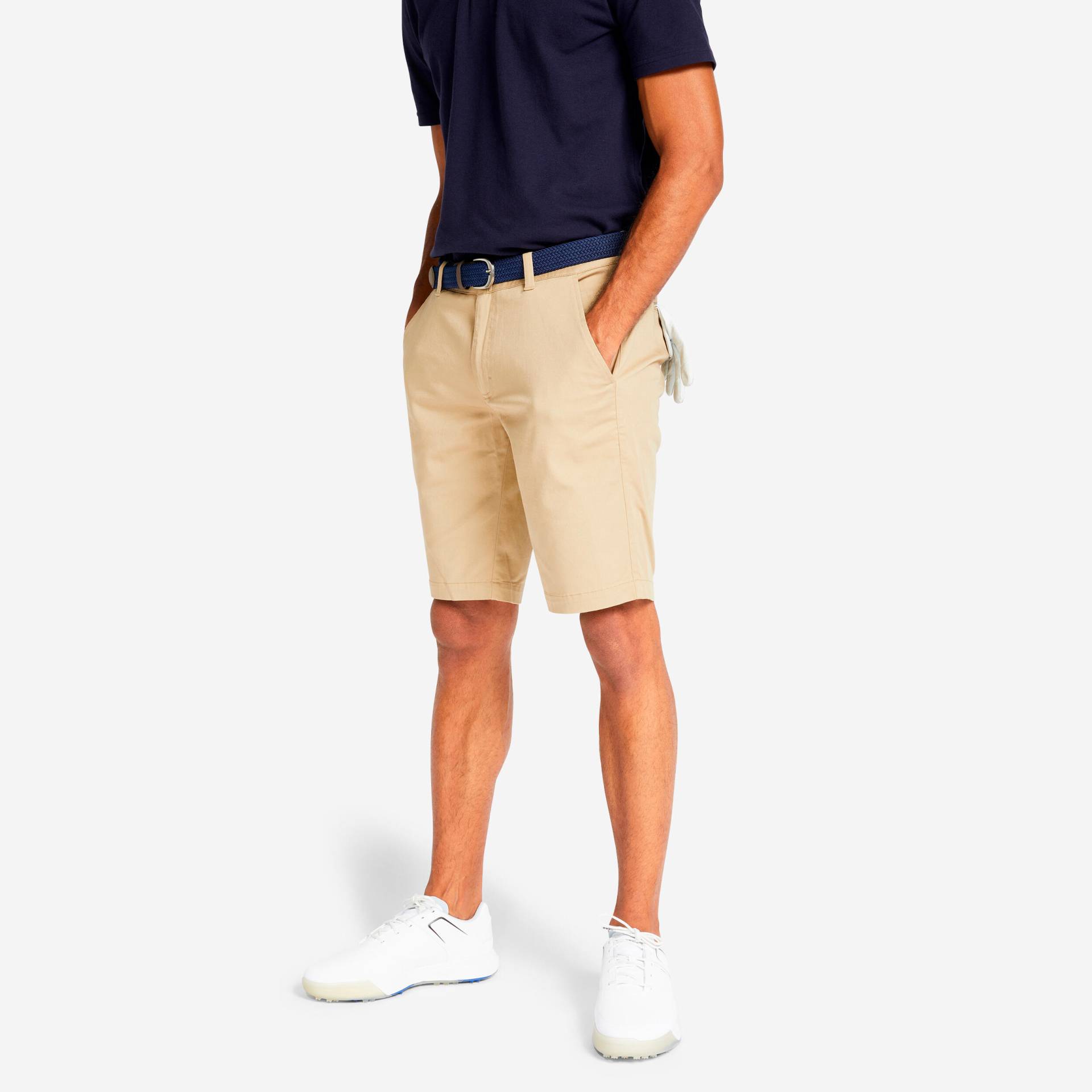 Herren Golf Bermuda Shorts Baumwolle - MW500 beige Herren Golf Bermuda Shorts Baumwolle - MW500 beige von INESIS