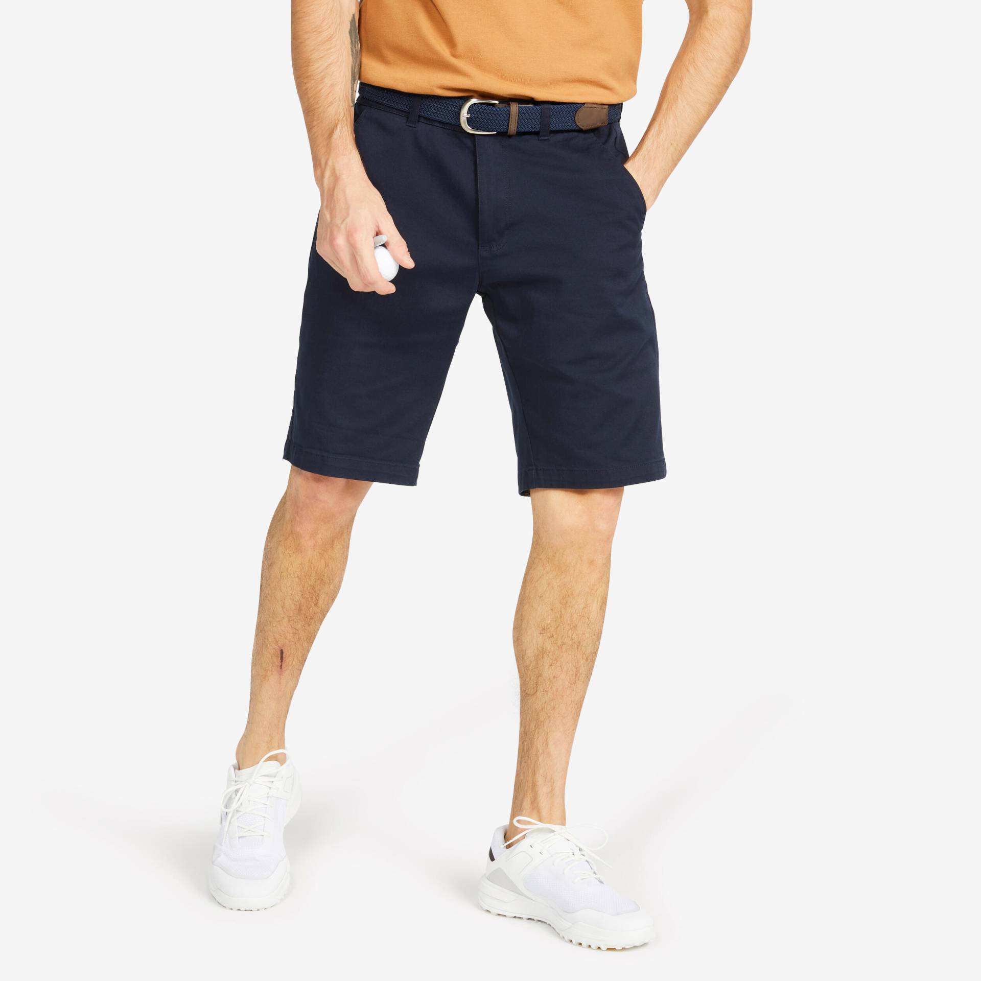 Herren Golf Bermuda Shorts Baumwolle - MW500 marineblau Herren Golf Bermuda Shorts Baumwolle - MW500 marineblau von INESIS
