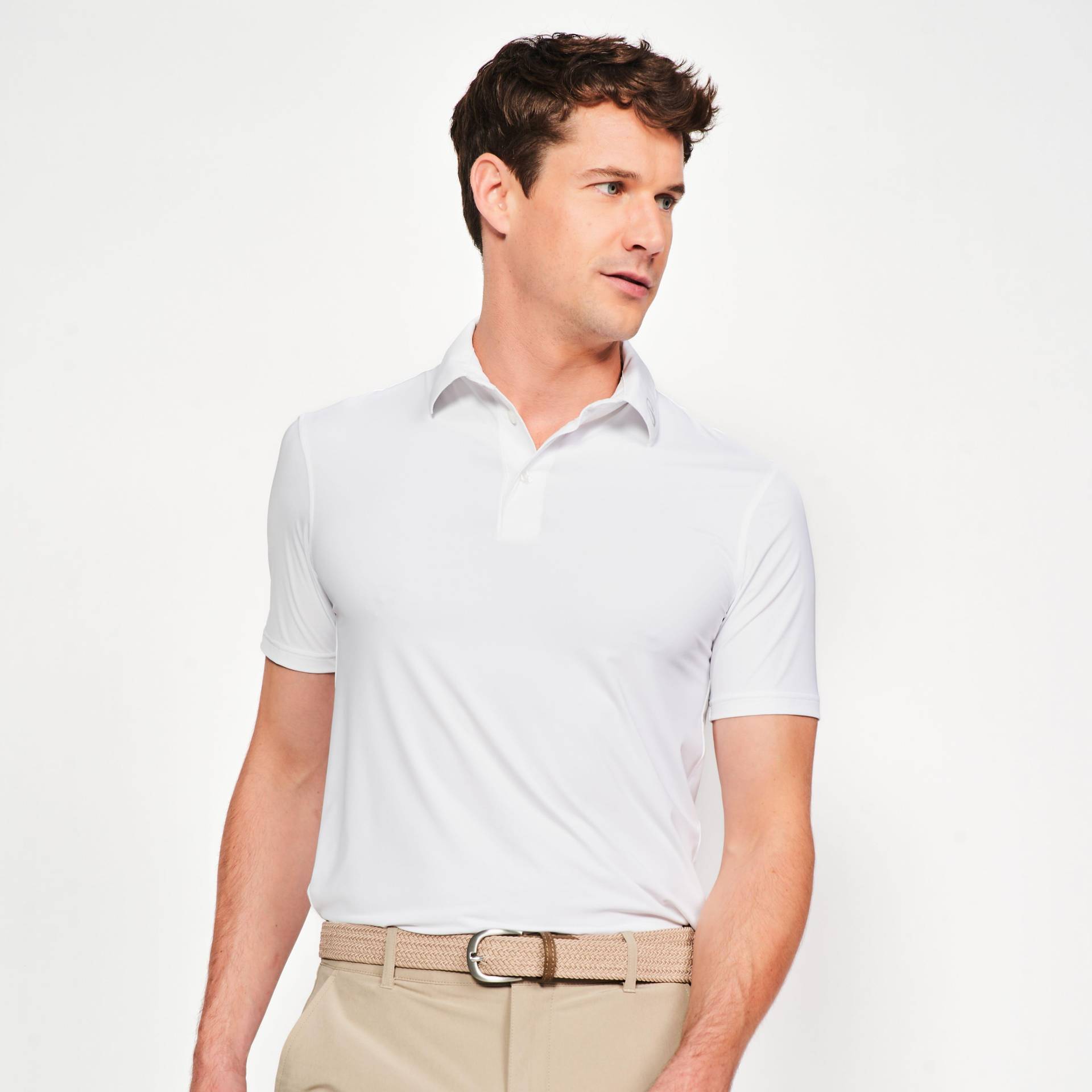 Herren Golf Funktions-Poloshirt - WW900 weiss Herren Golf Funktions-Poloshirt - WW900 weiss von INESIS