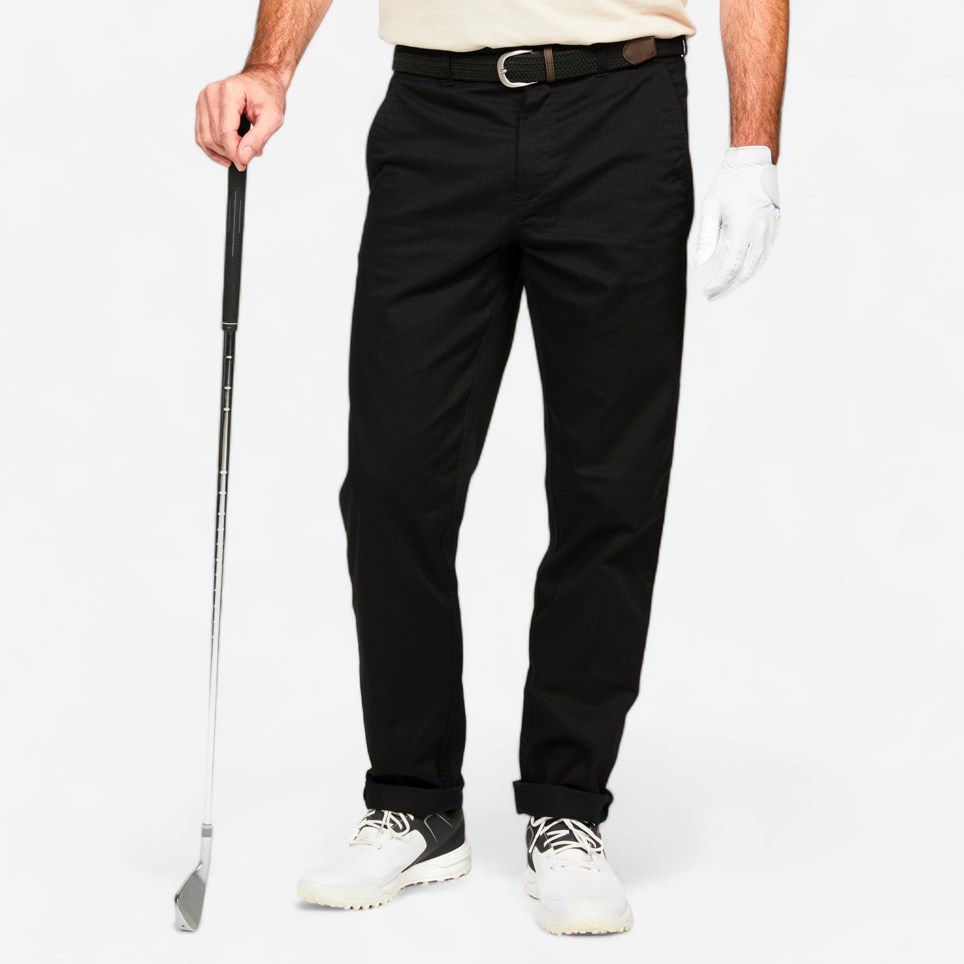 Herren Golf Hose Baumwolle - MW500 schwarz Herren Golf Hose Baumwolle - MW500 schwarz von INESIS