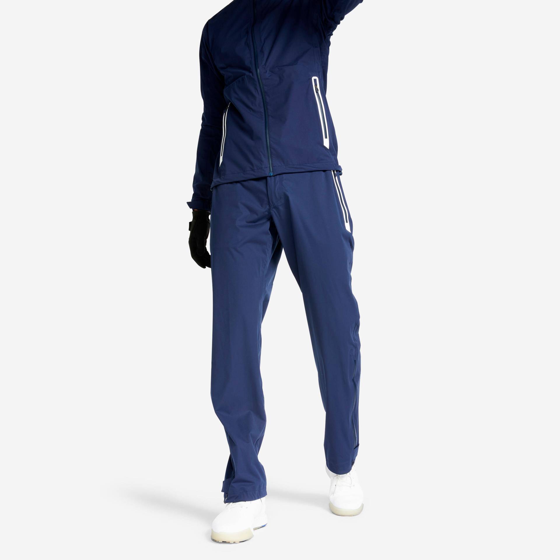 Herren Golf Regenhose wasserdicht - RW500 marineblau Herren Golf Regenhose wasserdicht - RW500 marineblau von INESIS