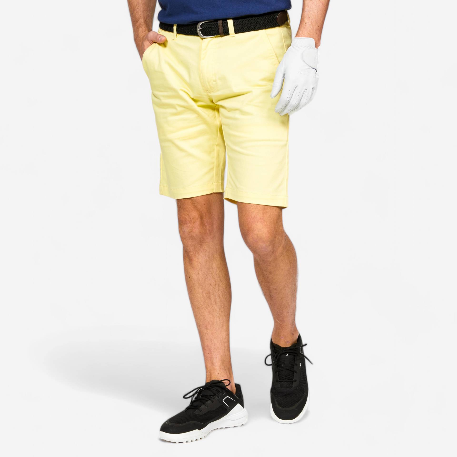 Herren Golf Shorts - MW500 hellgelb von INESIS