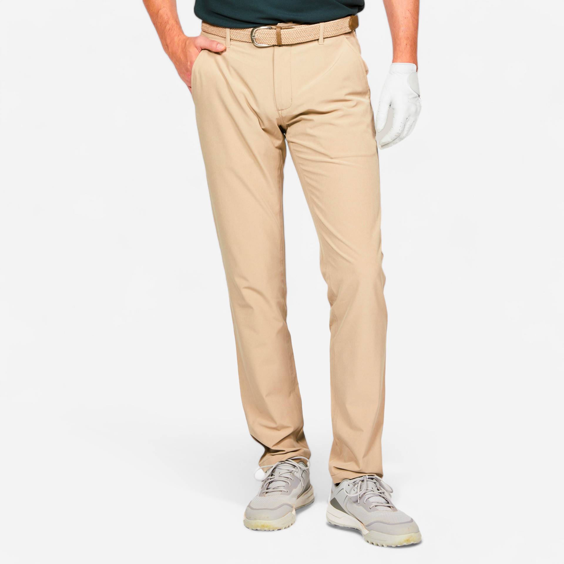 Herren Golfhose - WW 500 Sand. dunkel Herren Golfhose - WW 500 Sand. dunkel von INESIS