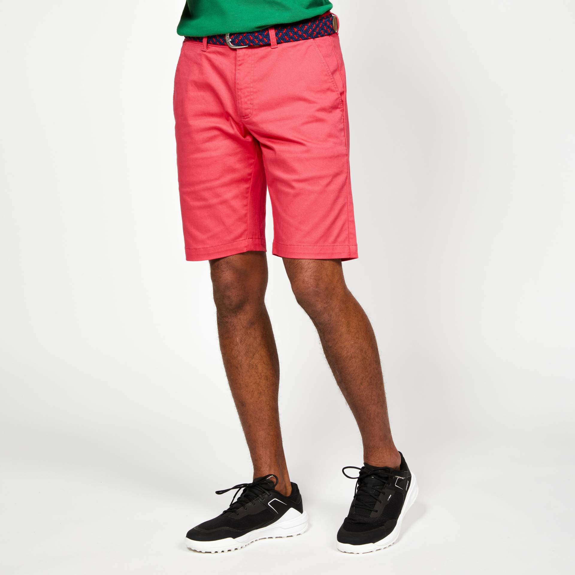 Herren Golf Bermuda Shorts Baumwolle - MW500 rot von INESIS