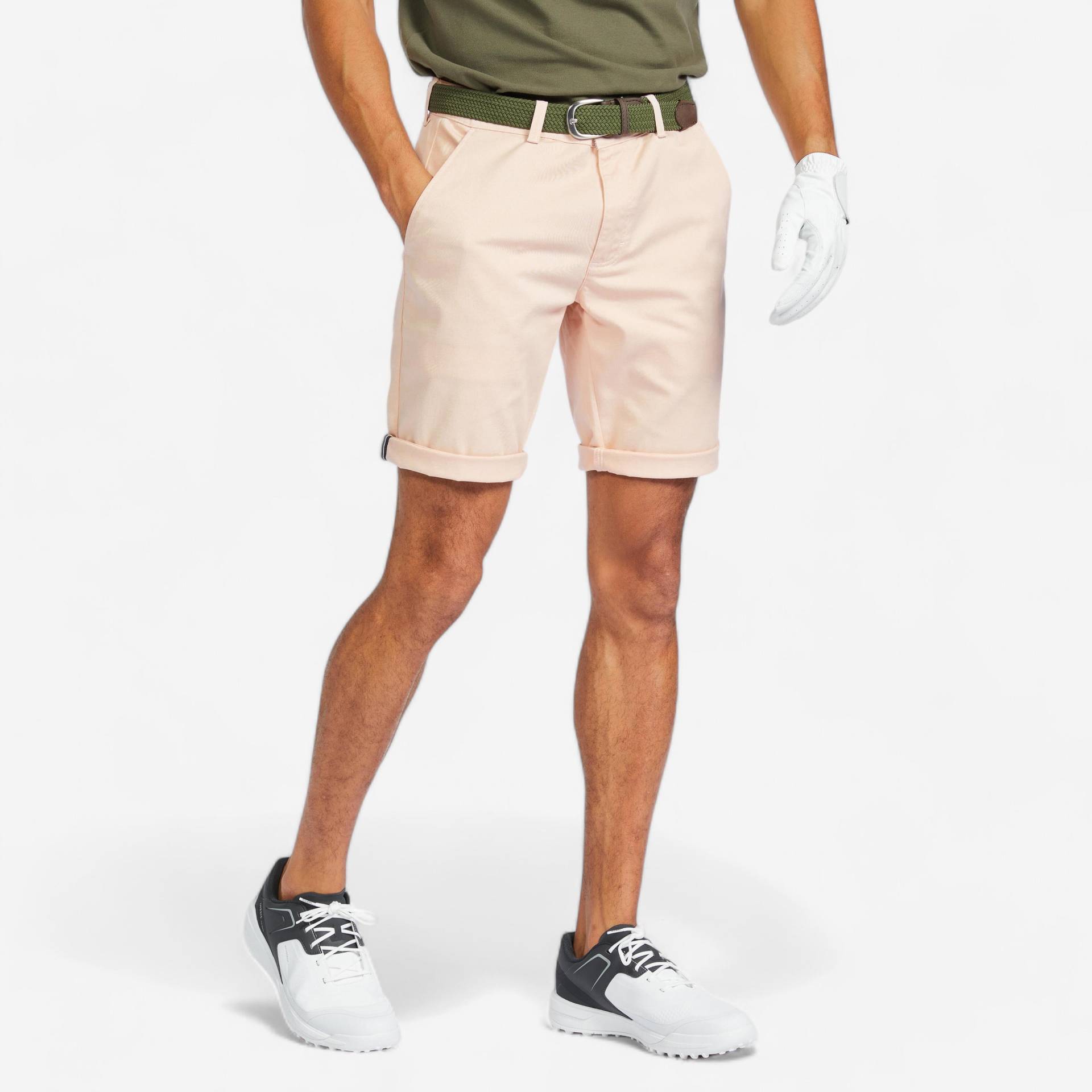 Herren Golf Shorts - MW500 blassrosa von INESIS