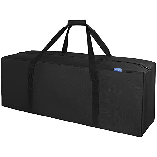 INFANZIA 100L Sporttasche, Große Wasserdicht Reisetasche mit verbessertem Reißverschluss, Stark und langlebig, Geeignet für Reisen,Sport, 91x33x33 cm, Schwarz von INFANZIA