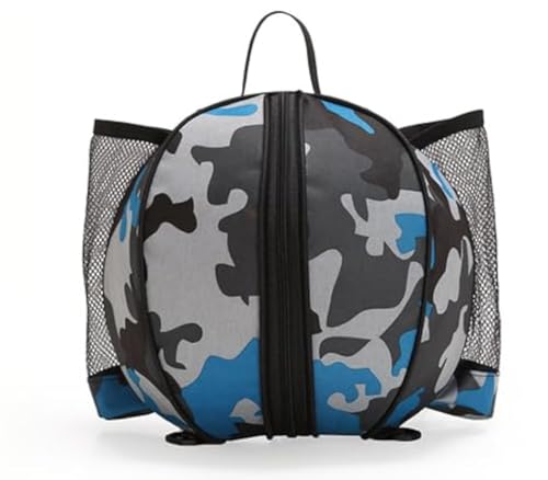 INHEMING Basketball Tasche, Basketball Sack mit Ballnetz,Runde Umhängetasche Tasche Balltasche für Basketball Fussball Volleyball - Blau INHEMING Basketball Tasche, Basketball Sack mit Ballnetz,Runde Umhängetasche Tasche Balltasche für Basketball Fussball Volleyball - Blau von INHEMING