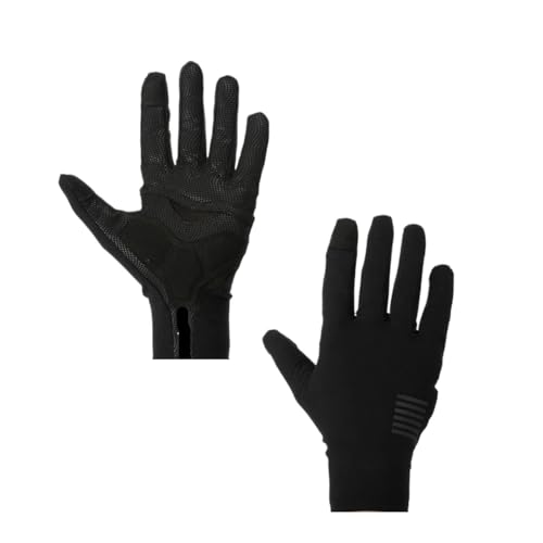 INIULLUV Kletterhandschuhe Fahrradhandschuhe Vollfinger-Fahrradhandschuhe Klettern Sporthandschuhe Fahrrad Goves Unisex Atmungsaktive stoßfeste Handschuhe Für Abseilen, Bergsteigen(Black,XL) von INIULLUV