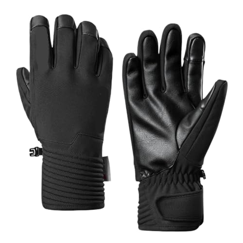 INIULLUV Kletterhandschuhe Winterhandschuhe for Herren, wasserdichte Thermo-Fahrradhandschuhe for Reiten, Outdoor-Klettern, Skihandschuhe, Angeln Für Abseilen, Bergsteigen(M) von INIULLUV