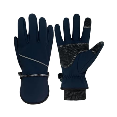 Kletterhandschuhe 1 Paar Winterhandschuhe, wasserdicht, winddicht, for Herren und Damen – warme Handschuhe for kaltes Wetter, Fahren, Radfahren, Laufen, Klettern Für Abseilen, Bergsteigen(Blue) von INIULLUV