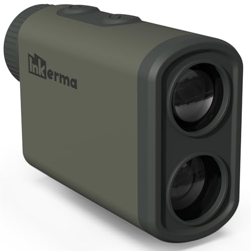 Entfernungsmesser Jagd, Inkerma Jagd-Entfernungsmesser, 1000m Entfernungsmessung mit 6-facher Vergrößerung, LCD-Display, Hohe Präzision für Winkel/Geschwindigkeit/Scan/Neigungskompensation Messung Entfernungsmesser Jagd, Inkerma Jagd-Entfernungsmesser, 1000m Entfernungsmessung mit 6-facher Vergrößerung, LCD-Display, Hohe Präzision für Winkel/Geschwindigkeit/Scan/Neigungskompensation Messung von INKERMA