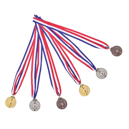 6St Weizenmedaille Medaillensatz Bronzemedaille Kinder Sport Medaillen Bronzene Medaillen Geburtstags Medaillen goldene Medaillen Goldmedaillen für Erwachsene Zinklegierung INOOMP von INOOMP