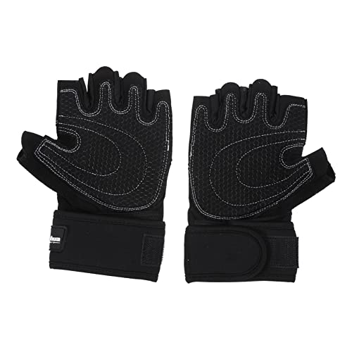 INOOMP 1 Paar Fitness-Handschuhe Trainingshandschuhe Hebehandschuhe Fleckenhandschuhe Handschuhe Männer Arbeiten Handschuheinlagen Finger Neoprenhandschuhe Griff Polyester Black von INOOMP