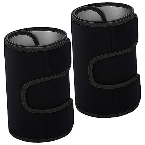 INOOMP 1 Paar Fitness-Leggings Taille Männer Arm Fitnessstudio Ärmel Rad oberschenkelbänder Thigh Bands Schenkelumfang reduzieren Oberschenkelbandagen für Mädchen Beinbänder Neopren Black von INOOMP