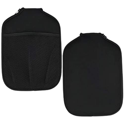 INOOMP 1 Paar Pickle-Schlägerabdeckung Paddel Pickleball-Abdeckung Beutel Münze Tischtennis schlägerkoffer Tischtennis zubehör Schlägertasche Taschen für Tischtennisschläger Neopren Black von INOOMP