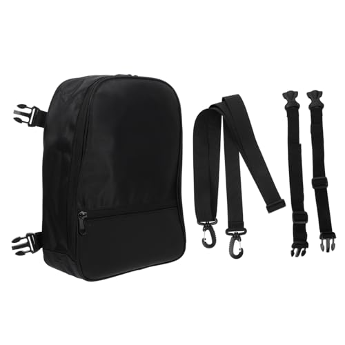 INOOMP 1 Satz Motorradtasche Tasche für Fahrradausrüstung Reitzubehör -Tankrucksack Bausatz Radfahren rücksitztasche motorradrucksack Fahrradversorgung Reitrucksack PU-Leder Black von INOOMP