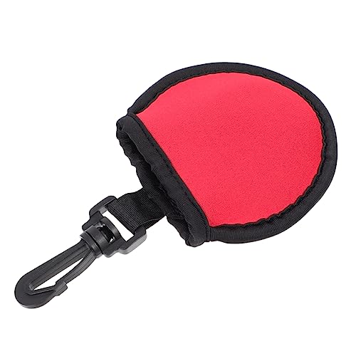 INOOMP 1stk Golf-reinigungstasche Golfgriff Golftaschen Gadgets Golfschuhe Reinigungsset Für Golfschläger Golfbälle Masse Essiggurke Gürtel Tragbar Golfhandtuch Kühler Röhren Neopren Rot von INOOMP