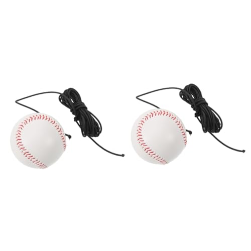 INOOMP 2 Sätze Baseball-Trainer Pitching-Trainer Baseballschwungtrainer Für Jugendliche Baseball-armtrainer Softball-schlagübungsausrüstung Swing-Trainer-Baseball Schlagtrainer PVC Weiß von INOOMP