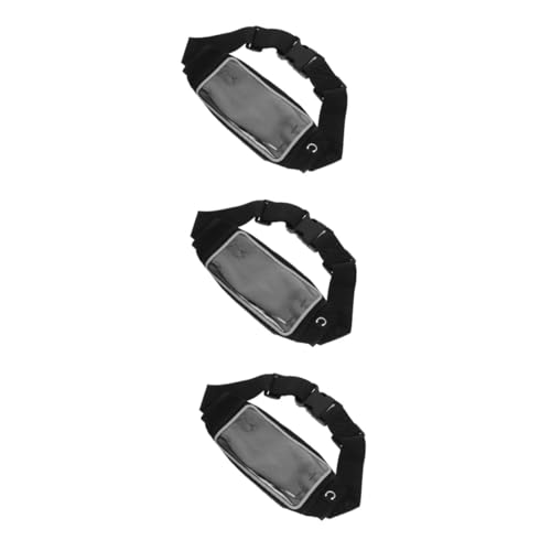 INOOMP 3Er-Packung Lauf-Touchscreen-Hüfttasche Tasche für die Taille tragbare Hüfttasche Lauftaschen für Männer laufgürtel Sportgürtel Gürteltasche für Männer Bauchtasche Nylon von INOOMP