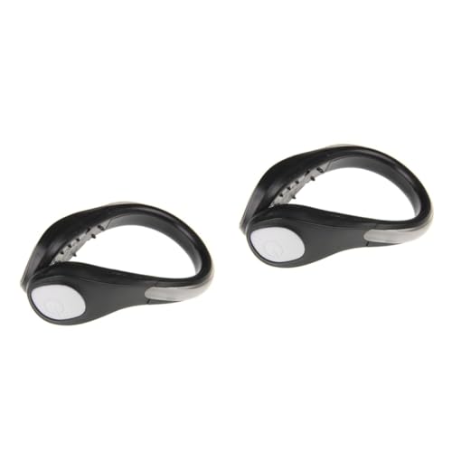 INOOMP 4 Stück Flash-Schuh-Nachtclips Beleuchtung joggen Jogging zubehör LED-Schuhclip Jogging Beleuchtung LED Clip für Schuhe geführter Schuhclip Schuhlichtclips LED-Blitzschuhclips Weiß von INOOMP