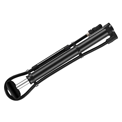 INOOMP Fahrradpumpe Zyklus Autoreifenpumpen Kompressor elektrische Pumpe Rollstuhl tragbar handlenzpumpe handpumpe Bike Tools Fahrrad Reifenpumpe Fahrradluftpumpe Aluminiumlegierung Black von INOOMP